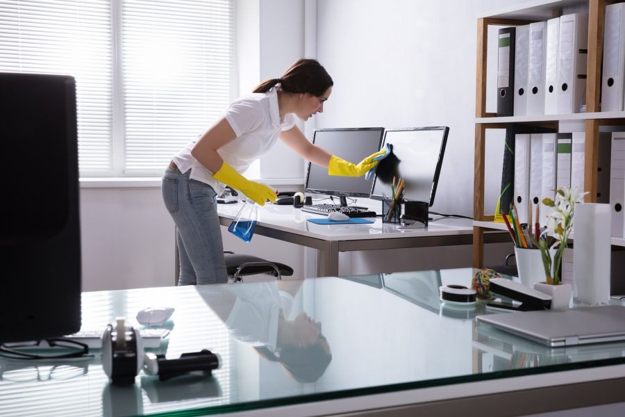 Office cleaning by JJ Total Services, Corp.